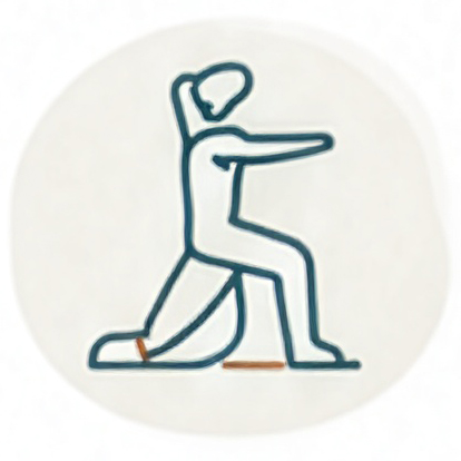 Supportive exercise program icon